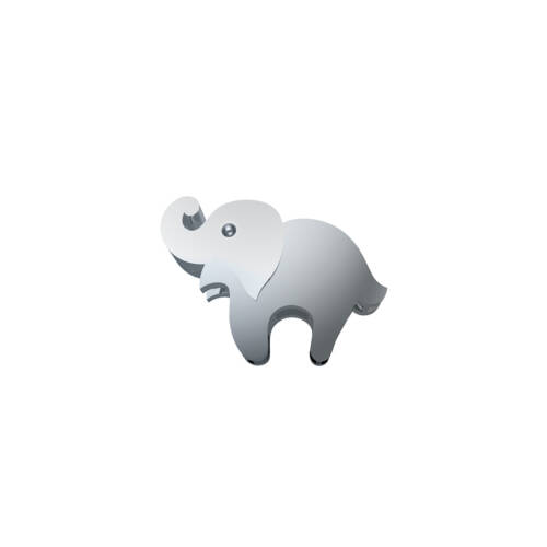 Elefante in oro bianco