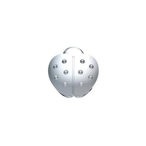Ladybug in white gold