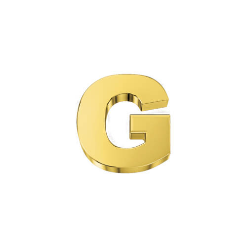 Letter G Classic in yellow gold