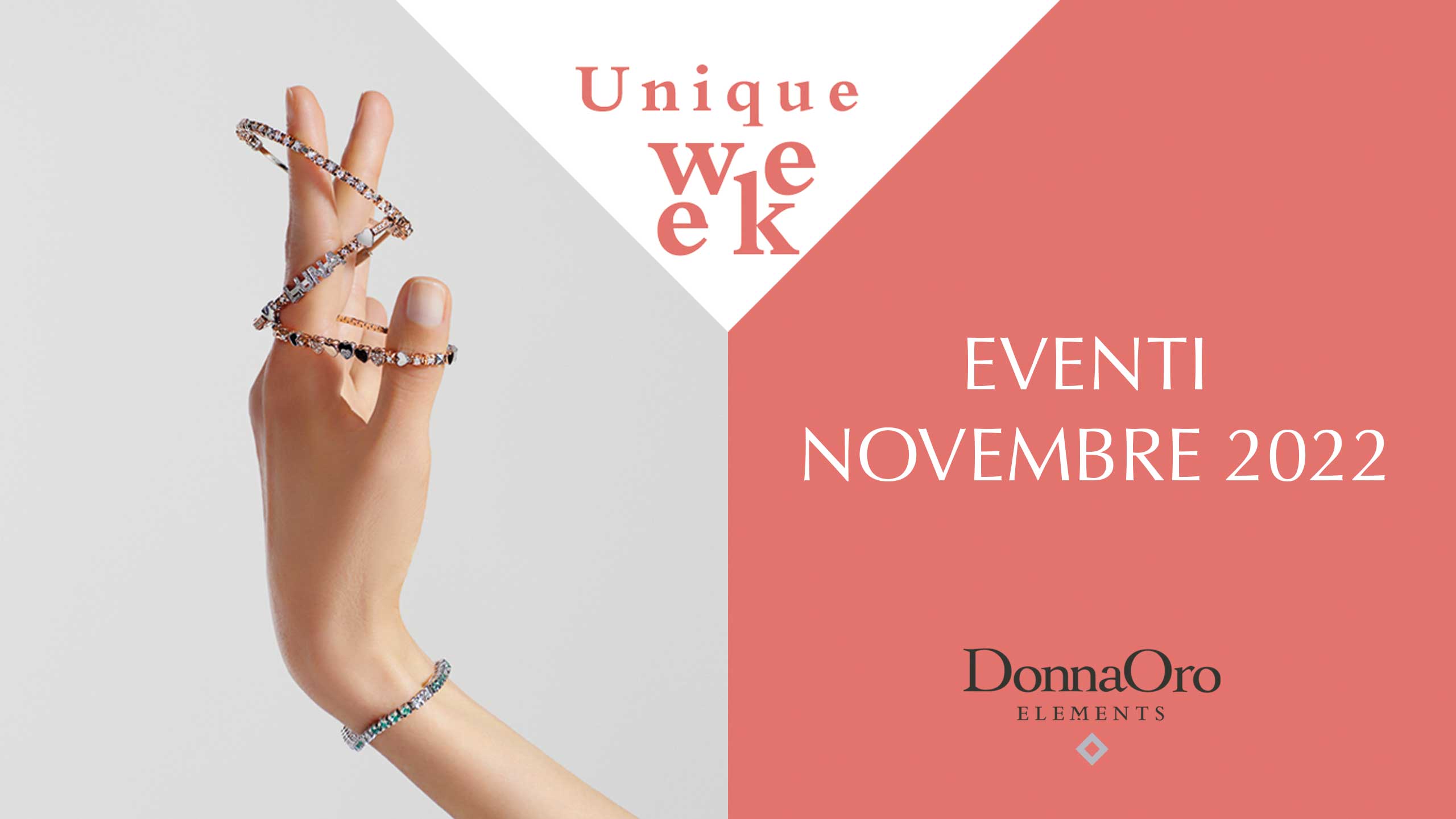 Eventi Elements Unique Week Novembre 2022