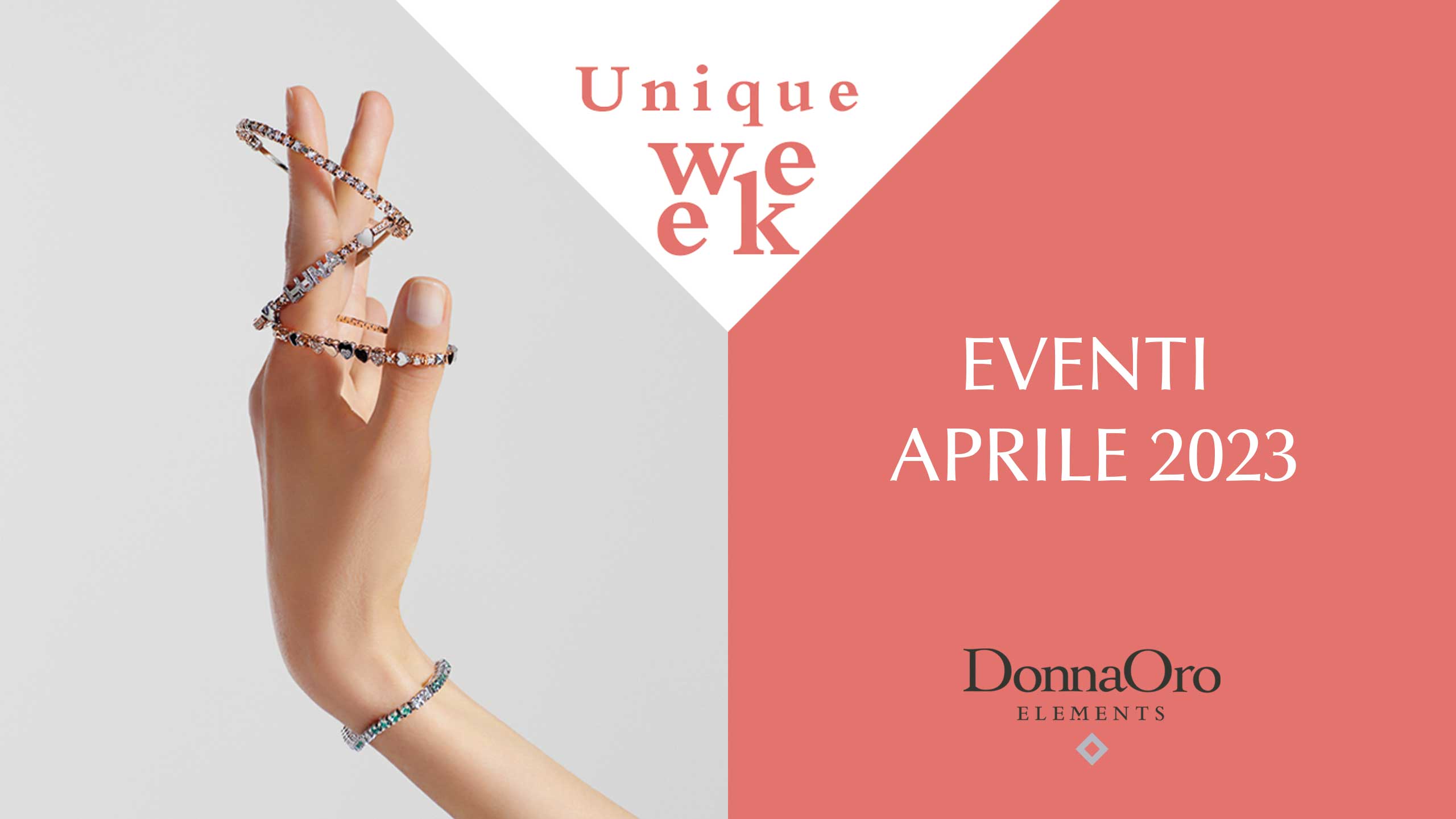 Eventi Elements Unique Week Aprile 2023