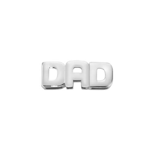 Scritta DAD in oro bianco