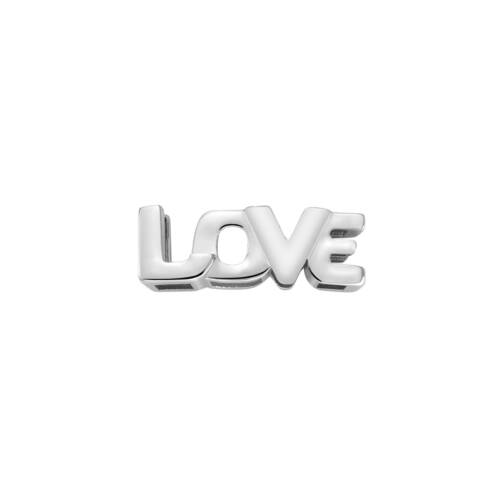 Scritta LOVE  in oro bianco