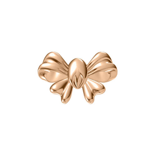 Rose gold bow