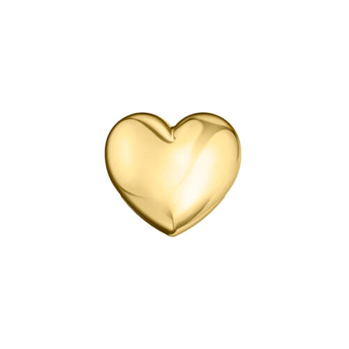 Cuore Semplice Grande in oro giallo