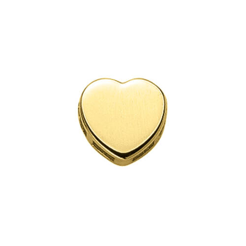 Cuore Piatto in oro giallo
