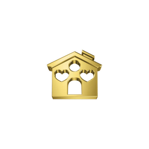 Little House element in yellow gold