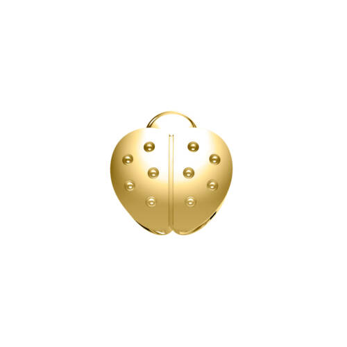 Ladybug in yellow gold