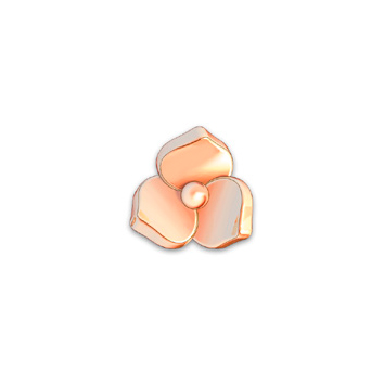 3D rose gold flower