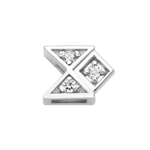 Geometria oro bianco e diamanti