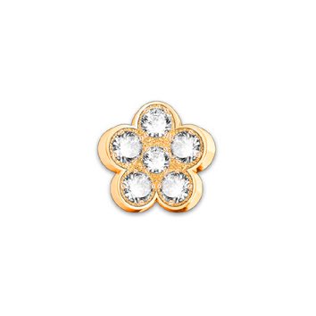 Petali 3D in oro giallo e diamanti