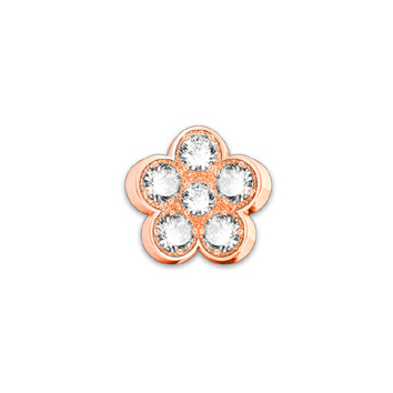 Petali 3D in oro rosa e diamanti