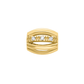 Yellow gold and diamond spokes