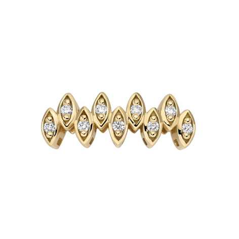 Scratch in Yellow Gold and Diamonds