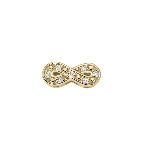 Infinity in Yellow Gold and Diamonds