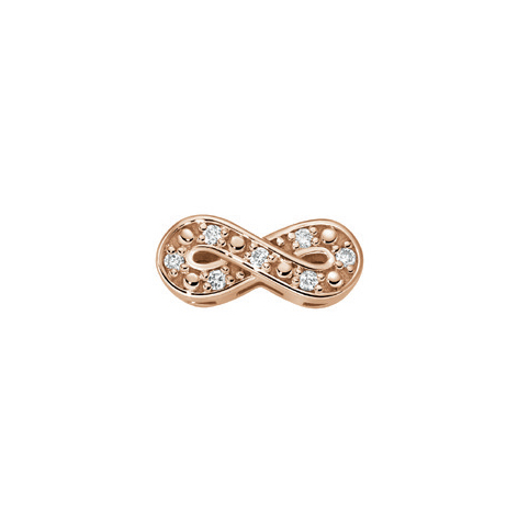Infinity in Rose Gold and Diamonds