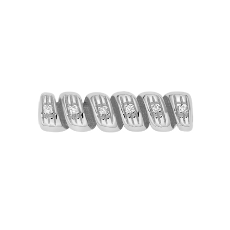 Curl in White Gold And Diamonds
