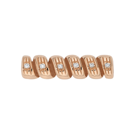 Curl in Rose Gold and Diamonds