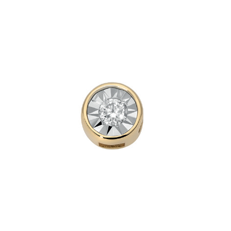 Specchio Grande Oro Giallo E Diamante