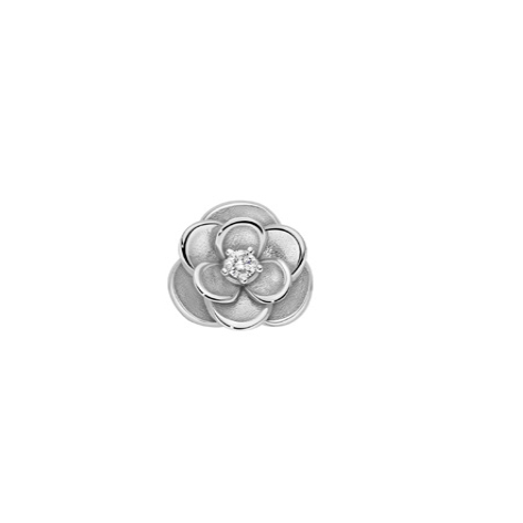 Spring Small White Gold And Diamond